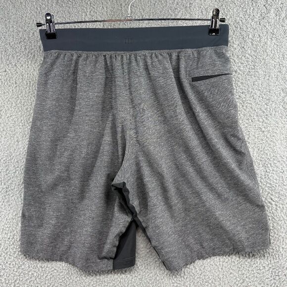 Lululemon T.H.E. Short Linerless Heathered Texture Printed Greyt Deep Coal - Picture 5 of 15